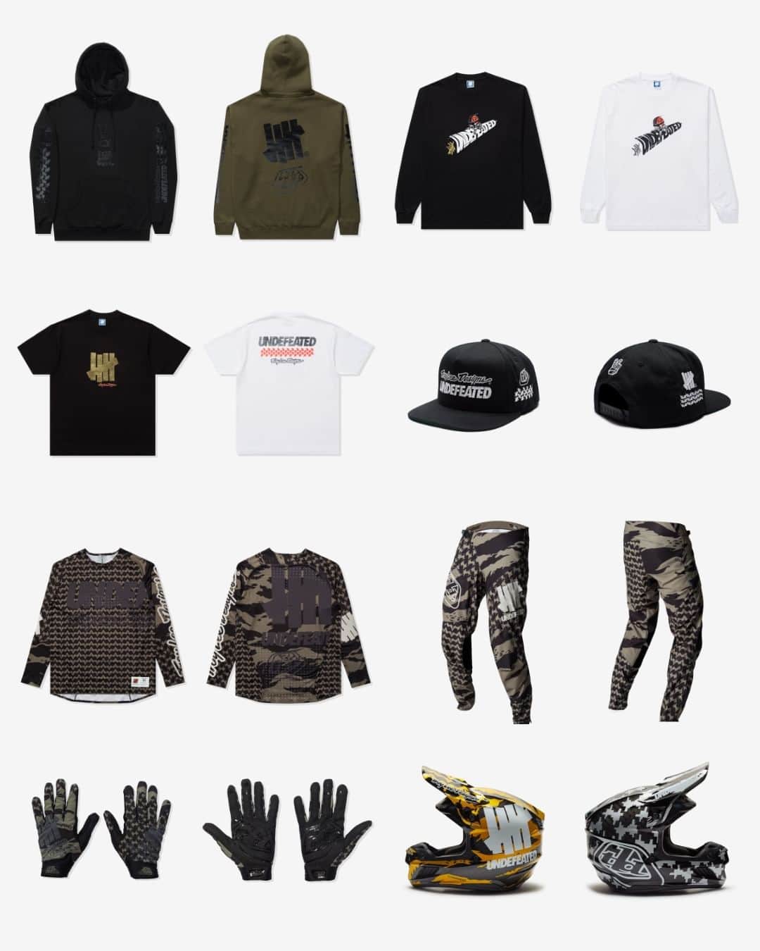 UNDFTDのインスタグラム：「UNDEFEATED x Troy Lee Designs  Available now at select UNDEFEATED Chapter Stores and Undefeated.com  Shipping internationally, excluding Japan, China and Hong Kong」