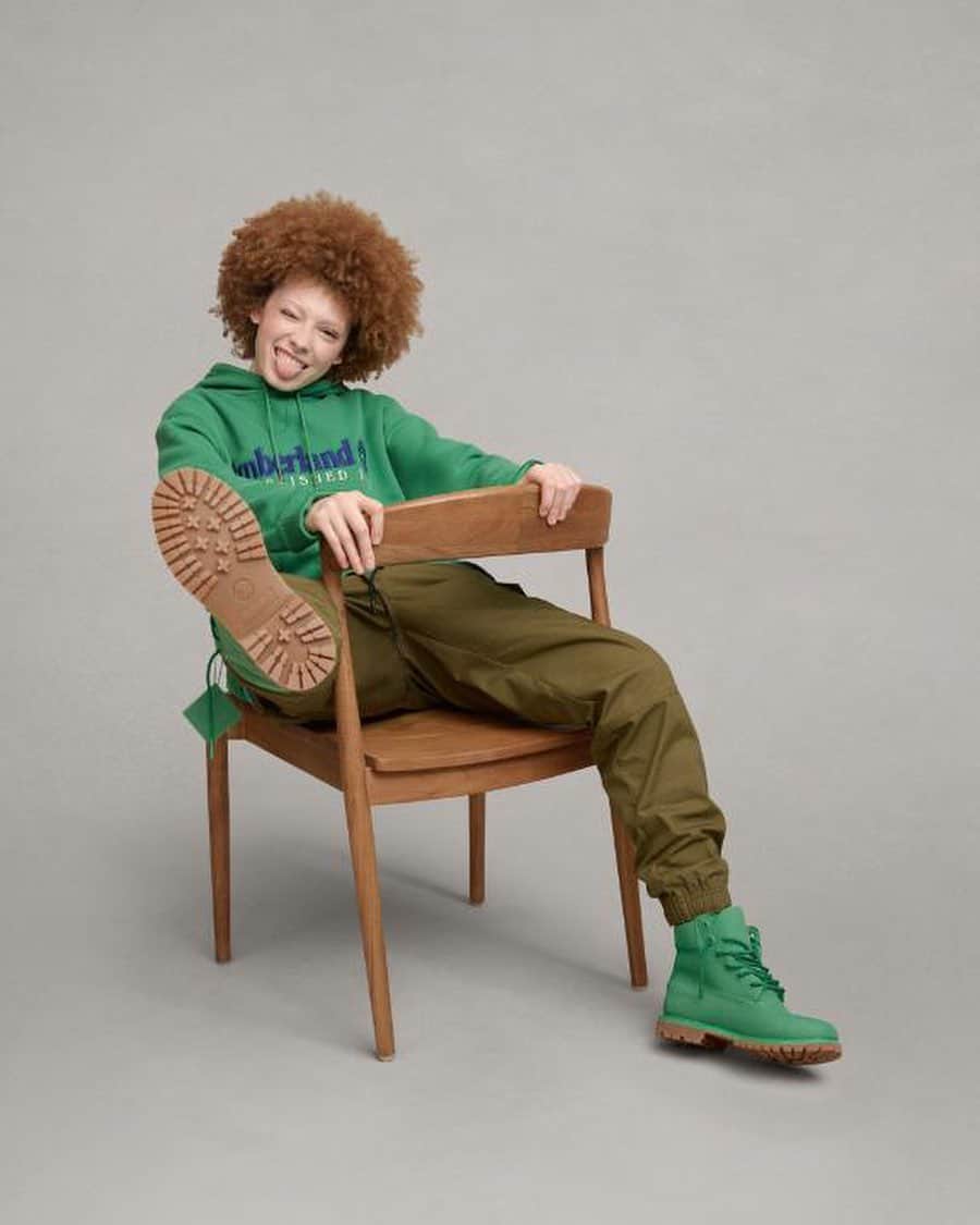 ティンバーランドのインスタグラム：「Bold colorways for a bold look. 😮‍💨  From its premium leather upper to its rubber outsole, the Timberland® 50th Edition Premium Boot gives you the craftsmanship of the original icon, in the right colors to match your vibe. 🔥🎨  Dropping 9.27  #TIMBERLAND50 #BUILTFORTHEBOLD」