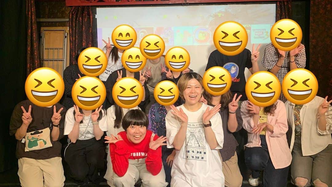 にぼしいわしのインスタグラム：「大阪ラストライブの翌日、 我々のファンクラブオフ会なるものを初めてやりました ハイスクールマンザイの映像を見ようとしたら、実家で練習時に撮ってた映像しか再生されませんでした。  皆様のおかけで奇跡の民度の高さを誇る、当ファンクラブ。 これからも好き勝手やらせていただきます 皆様に必ず恩返しを！」
