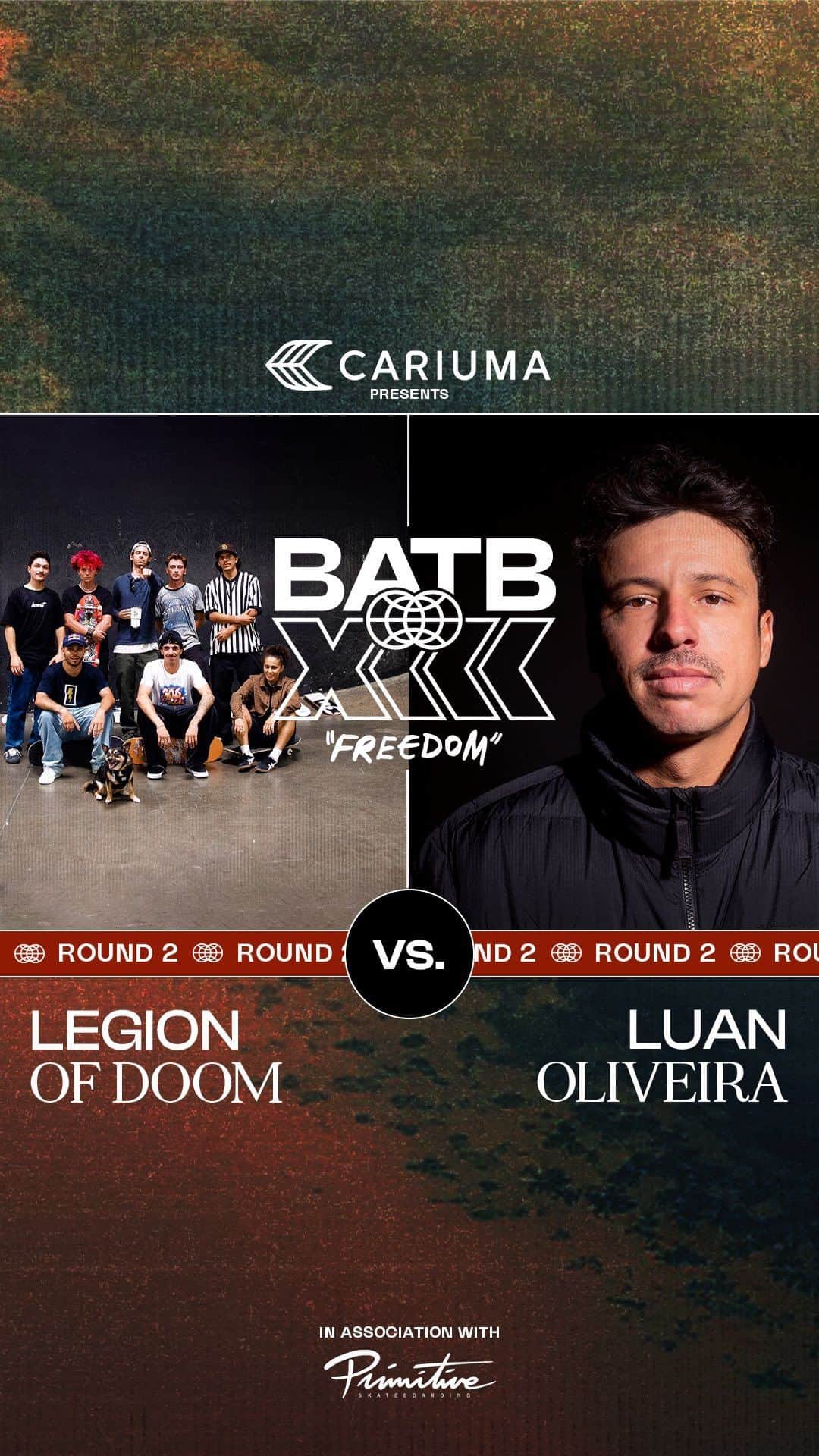 The Berricsのインスタグラム：「The legendary Legion of Doom led by @chrisroberts steps in for an injured @leoromero against the BATB 11 Champion @luanomatriz in Round 2 of Battle At The Berrics 13: Freedom, presented by @cariumaskateboarding   Hit the link in bio to watch @luanomatriz & @chrisroberts and The Legion of Doom in round 2 now playing on TheBerrics.com #skateboardingisfun #berrics #batb13   *Autographed Luan Oliveira Round 2 BATB 13: Freedom Finals Night Ticket Boards are available now in The @berricscanteen! @cariumaskateboarding @primitiveskate」