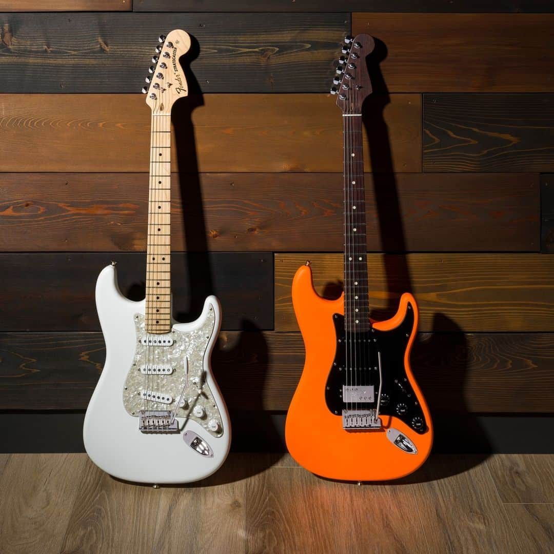 Fender Guitarさんのインスタグラム写真 - (Fender GuitarInstagram)「You Customize, We Build It. 🎸 The Fender Mod Shop just released new options to choose from when designing your dream guitar, including Satin Arctic White and Neon Orange finishes, American Vintage II Pickups and solid rosewood necks. Head to the link in bio to get started.」9月24日 1時00分 - fender