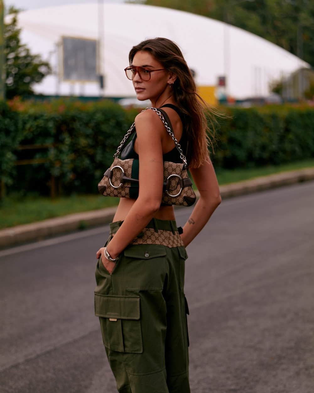 Fashion Weekのインスタグラム：「#Streetstyle outside of Gucci SS24.」
