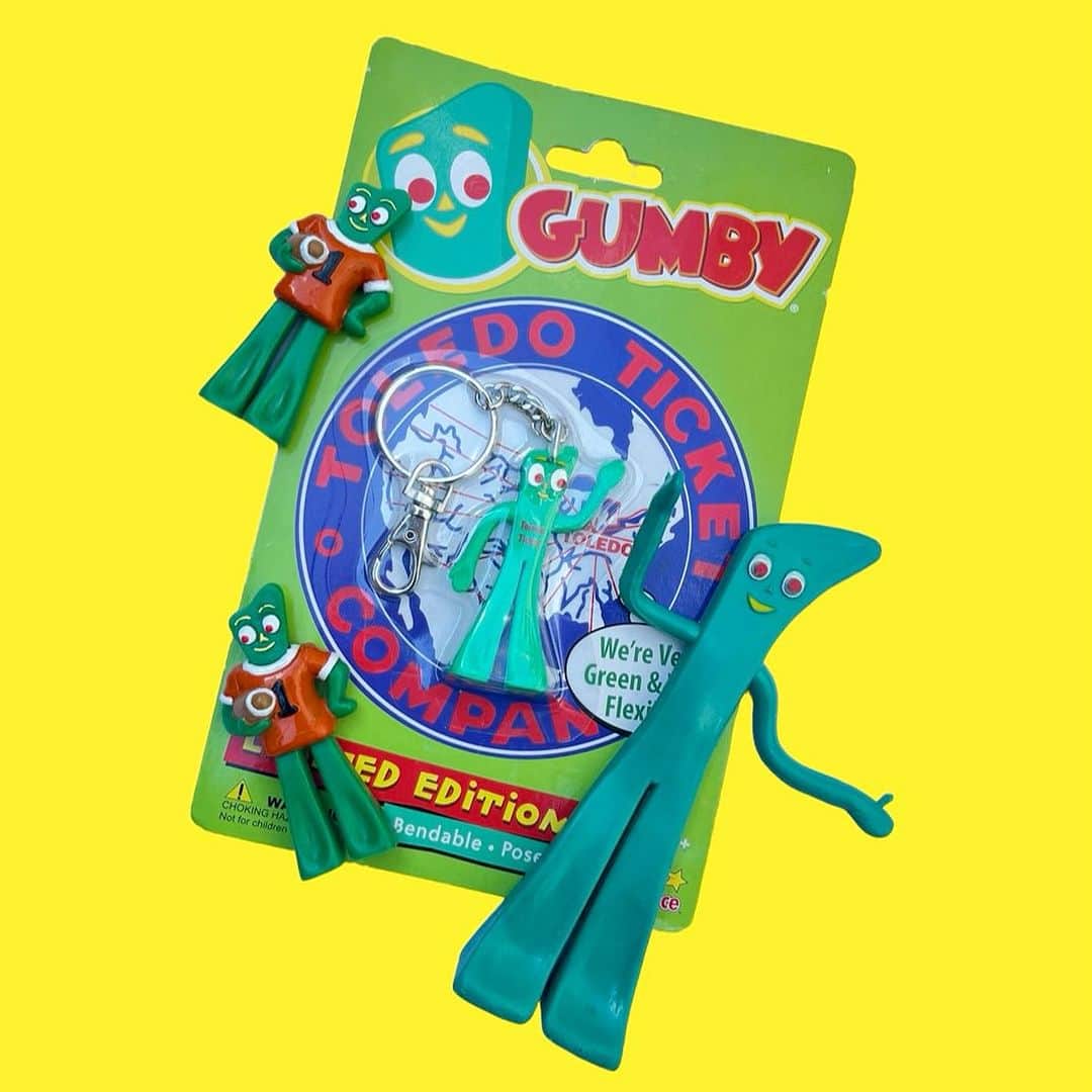 おもちゃやSPIRALのインスタグラム：「年代いろいろ GUMBY入荷してます！  飾りやすいサイズでオススメです✨」
