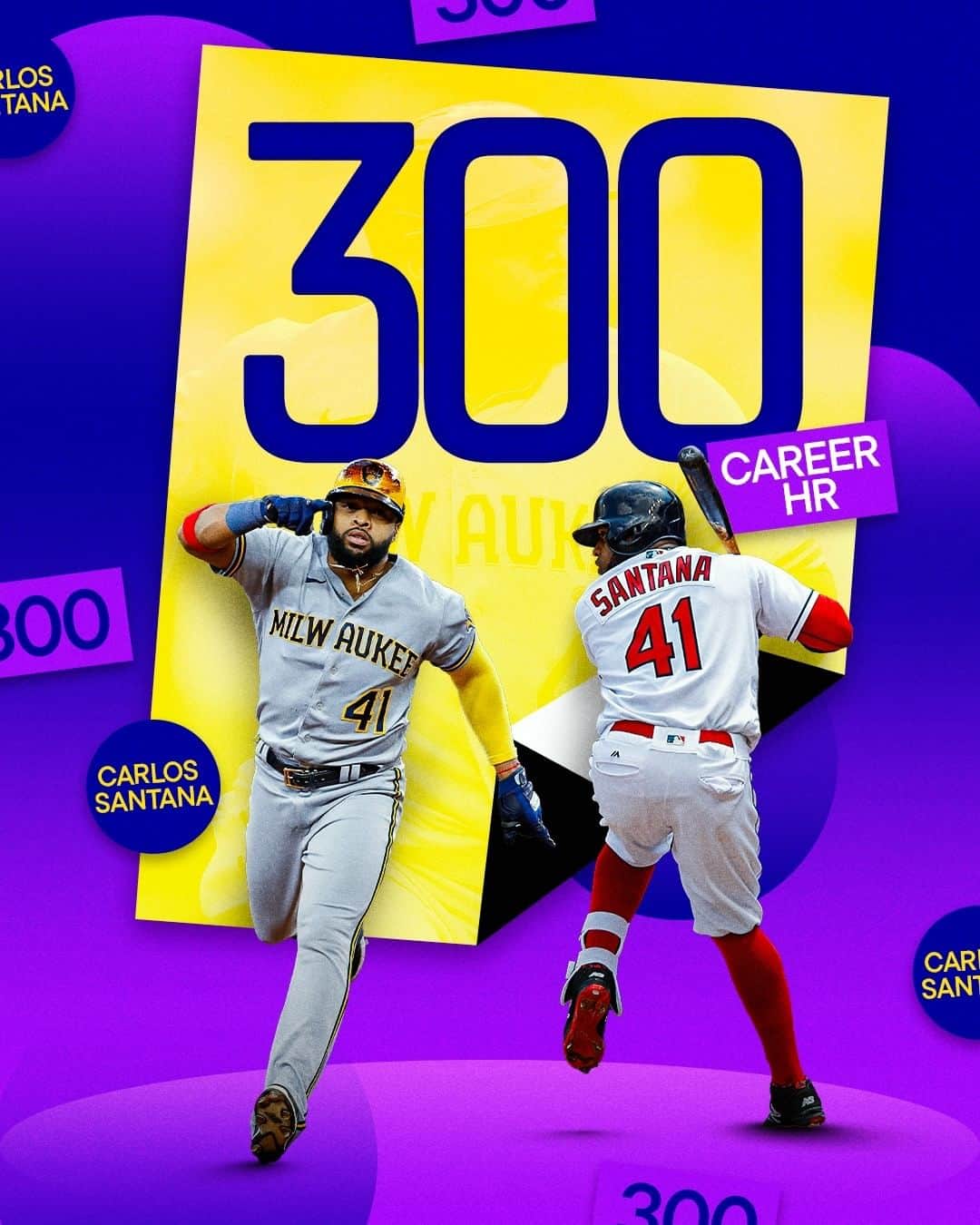 MLBさんのインスタグラム写真 - (MLBInstagram)「The 300th homer of @slamtana_41's career is a clutch one!」9月24日 6時49分 - mlb