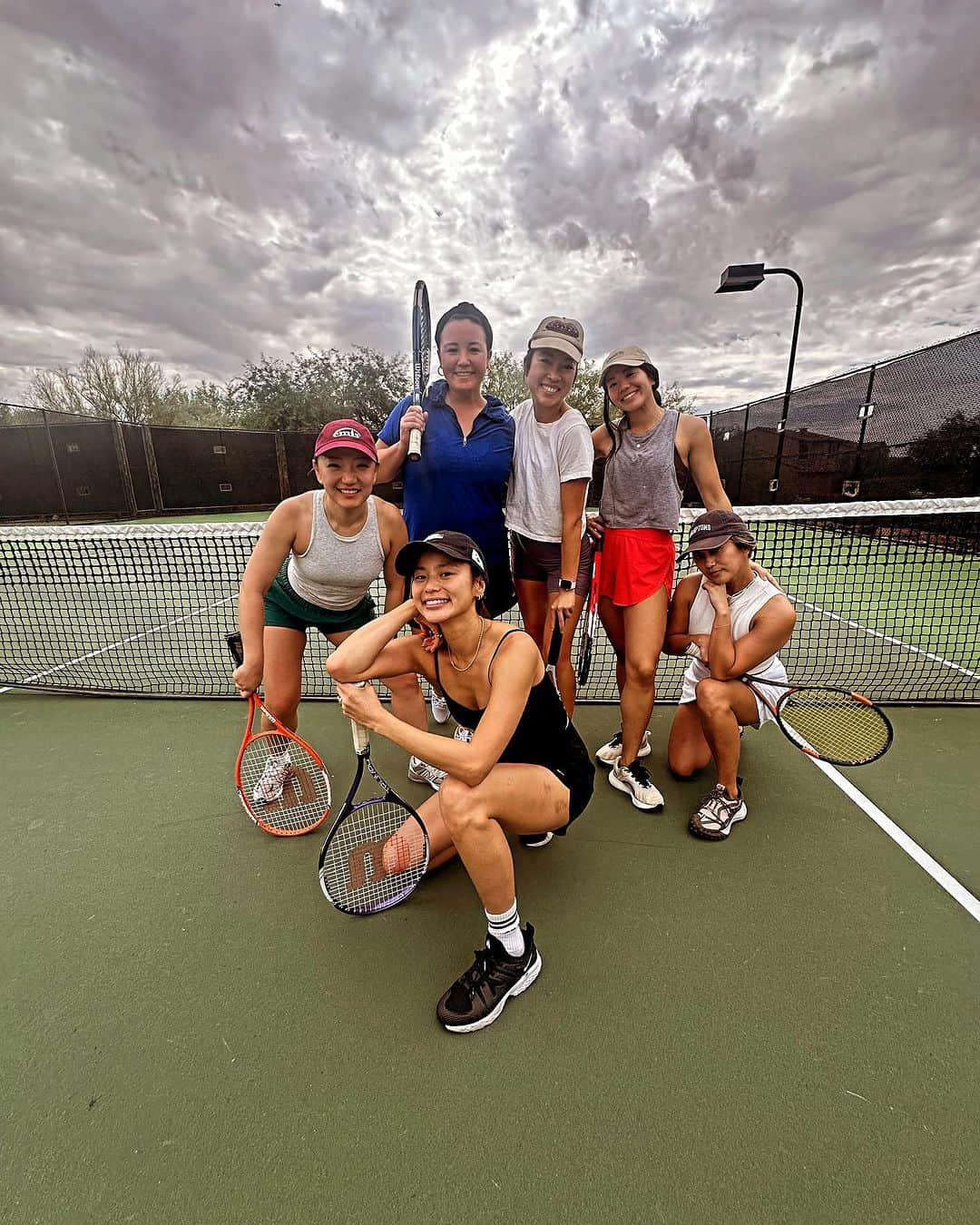 ジェイミー・チャンさんのインスタグラム写真 - (ジェイミー・チャンInstagram)「Celebrating @trace25 who decided to bail on this mornings tennis lesson. We love you」9月24日 6時52分 - jamiejchung