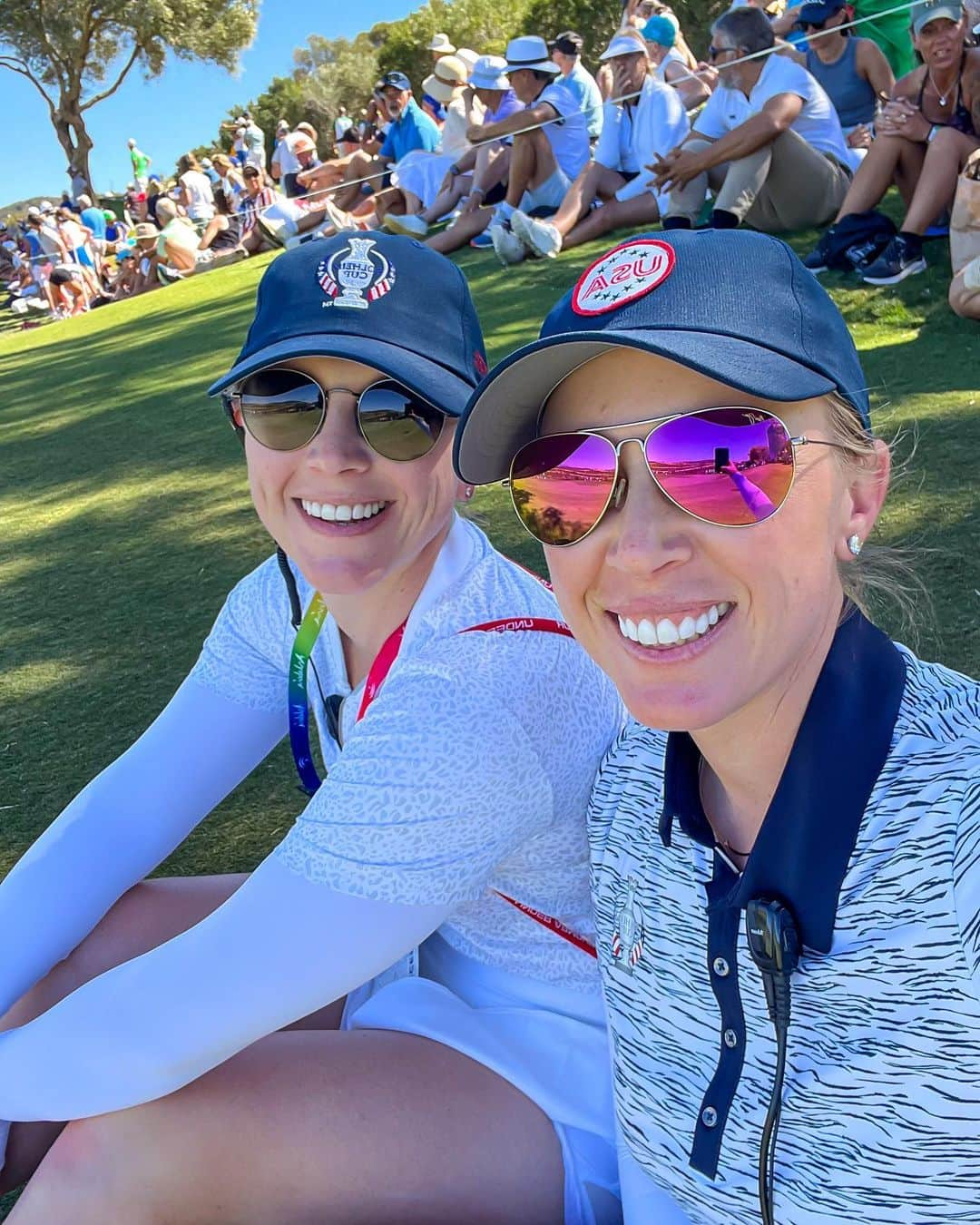 モーガン・プレッセルさんのインスタグラム写真 - (モーガン・プレッセルInstagram)「I don’t know how it gets better than this. One more day left for @solheimcupusa!! 🇺🇸 Most fun I ever had being part of this team and can’t wait until tomorrow! Let’s goooooooo ❤️🤍💙  Make sure to swipe to the last slide! 😎」9月24日 7時23分 - mpressel