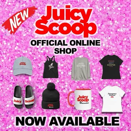 ヘザー・マクドナルドのインスタグラム：「New Merch! Major discount check your Patreon for code! Slide to see just some of goods! Link to shop in bio! #juicyscoop #merch #dogs #fashion #comedy #podcast」