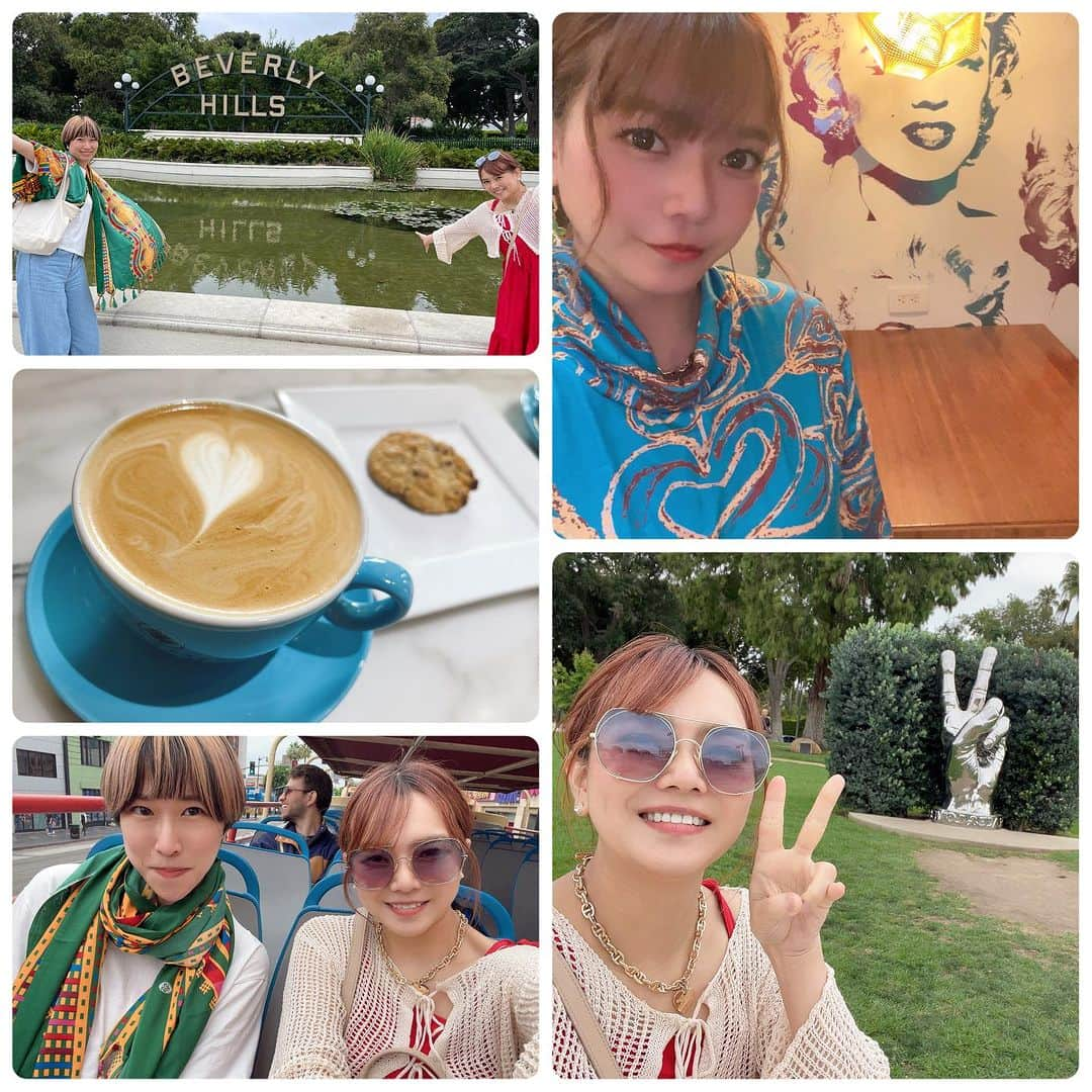 山脇千文美さんのインスタグラム写真 - (山脇千文美Instagram)「メキシコ旅① ロサンゼルスで1泊😊 #アメリカ #ロサンゼルス #ビバリーヒルズ #サンタモニカ #観光バス #マリリンモンロー」9月24日 8時02分 - chanchiine