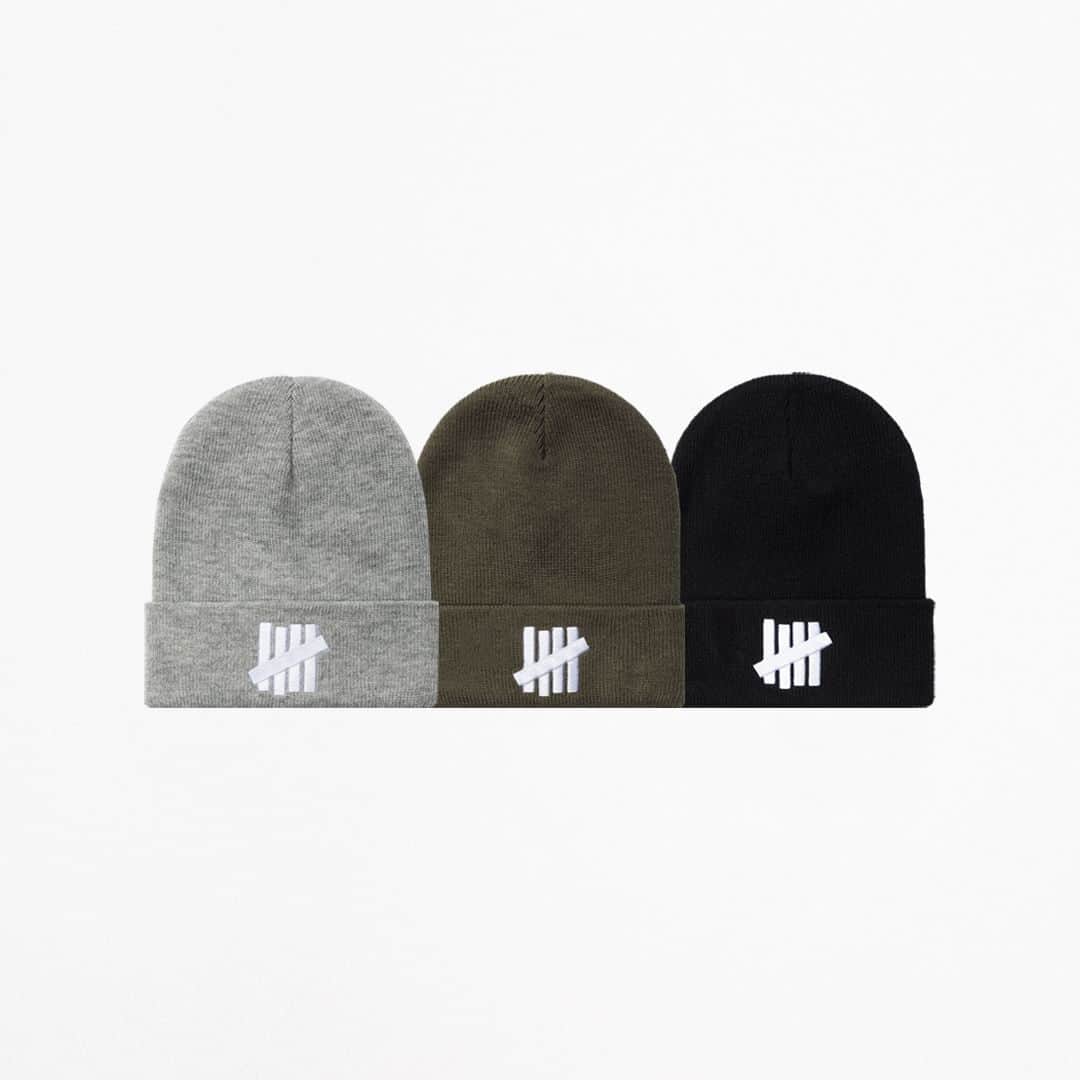 UNDFTDのインスタグラム：「A detailed look into UNDEFEATED FALL 23 - Drop 4  Drop 4 also includes a batch of headwear, including the UNDEFEATED Logo Trucker and Icon Beanie. The Logo Trucker, available in Taupe, is constructed with a cotton bill, polyester back, adjustable snap and an embroidered UNDEFEATED wordmark on the front. The Icon Beanie is a 100% acrylic piece with an embroidered ‘5-strike’ icon on the front and is available in Black, Light Grey and Olive.  Available now, exclusively at all UNDEFEATED Chapter Stores and Undefeated.com」