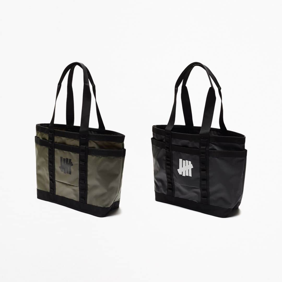 UNDFTDさんのインスタグラム写真 - (UNDFTDInstagram)「A detailed look into UNDEFEATED FALL 23 - Drop 4  Drop 4 concludes with the UNDEFEATED All Day Tote and Duffle Bag. Both bags are crafted from a coated PVC and are available in Black and Olive. The All Day Tote features external daisy chains, adjustable straps, an interior zip mesh pocket and a screen printed ‘5-strike’ icon on one side. The Duffle Bag is made with a padded laptop compartment, space mesh adjustable straps and features screen printed and embroidered UNDEFEATED branding throughout.  Available now, exclusively at all UNDEFEATED Chapter Stores and Undefeated.com」9月24日 10時00分 - undefeatedinc