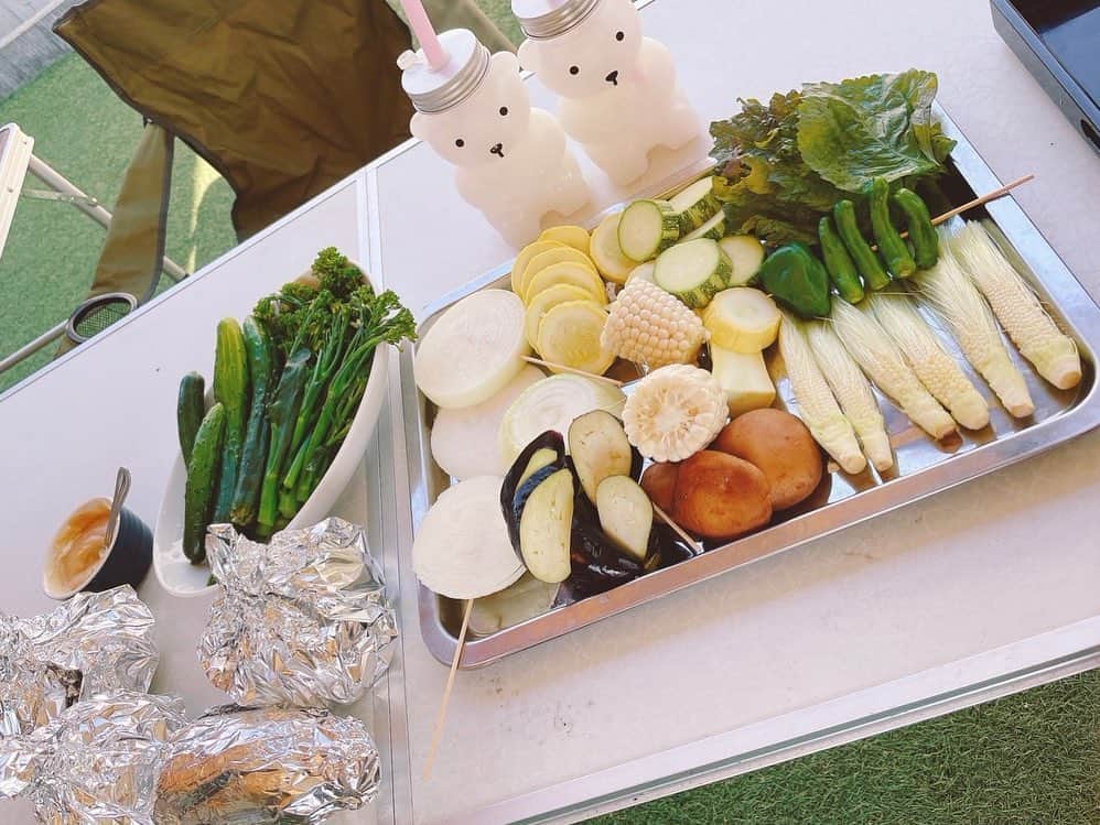 滝沢沙織さんのインスタグラム写真 - (滝沢沙織Instagram)「こんにちは😊✨毎年夏恒例、兵庫県に住んでいる仲良しのおわちゃん宅に遊びに行った時、バーベキューをしたり農園に収穫へ行ったり、楽しい思い出がいっぱい❤️ 収穫に行った農園　@harukaze.nouen のお野菜もとっても美味しくて、また遊び行った時には違うお野菜と出会えるのも楽しみだなぁ💕 双子ちゃんにも癒されたし、また会いたいっ😘 YouTube『滝沢沙織の部屋』にもそんな様子をアップしていますので、お時間ありましたら是非ご覧下さいませ〜😆✨ #滝沢沙織 #兵庫県 #おわちゃん #バーベキュー #農園 #夏野菜収穫 #とうもろこし #ホイップコーン @harukaze.nouen  #はるかぜ農園」9月24日 11時10分 - saori_takizawa.official