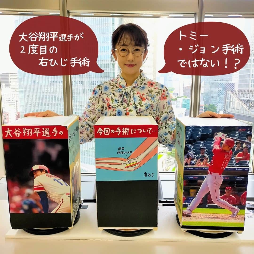 TBS「サンデーモーニング」のインスタグラム：「「サンデーモーニング」9月24日の手作り解説は、 MLBエンゼルスの大谷翔平選手、二刀流復活へ！2度目の右ひじ手術についてでした。 #サンデーモーニング #関口宏 #大谷翔平 #トミー・ジョン手術 #右ひじ手術 #2度目 #唐橋ユミ」