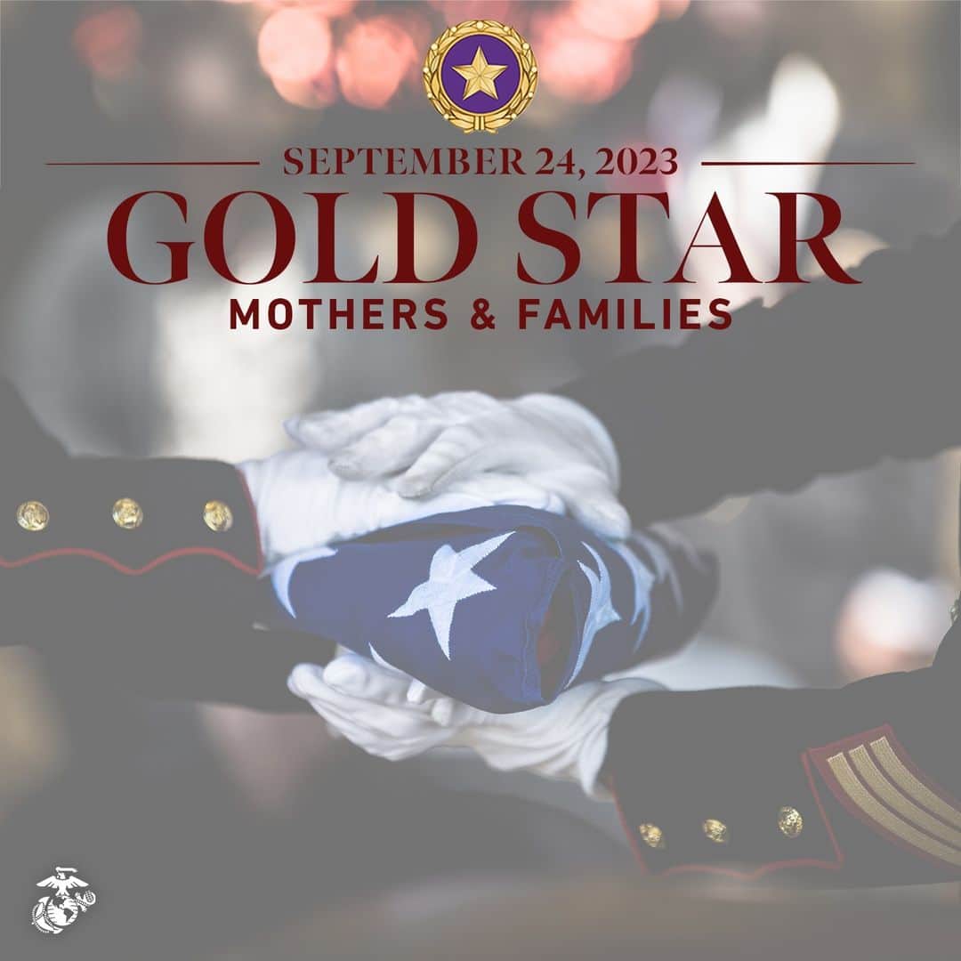 アメリカ海兵隊のインスタグラム：「Today, the Marine Corps honors Gold Star families and the service and sacrifice of those they love.   The Marine Corps recognizes that no one has given more for the nation than the families of the fallen. Gold Star Mother’s and Family’s Day is a reminder to never forget those who gave the ultimate sacrifice in defense of our nation and to support those left behind.   #USMC #SemperFi」
