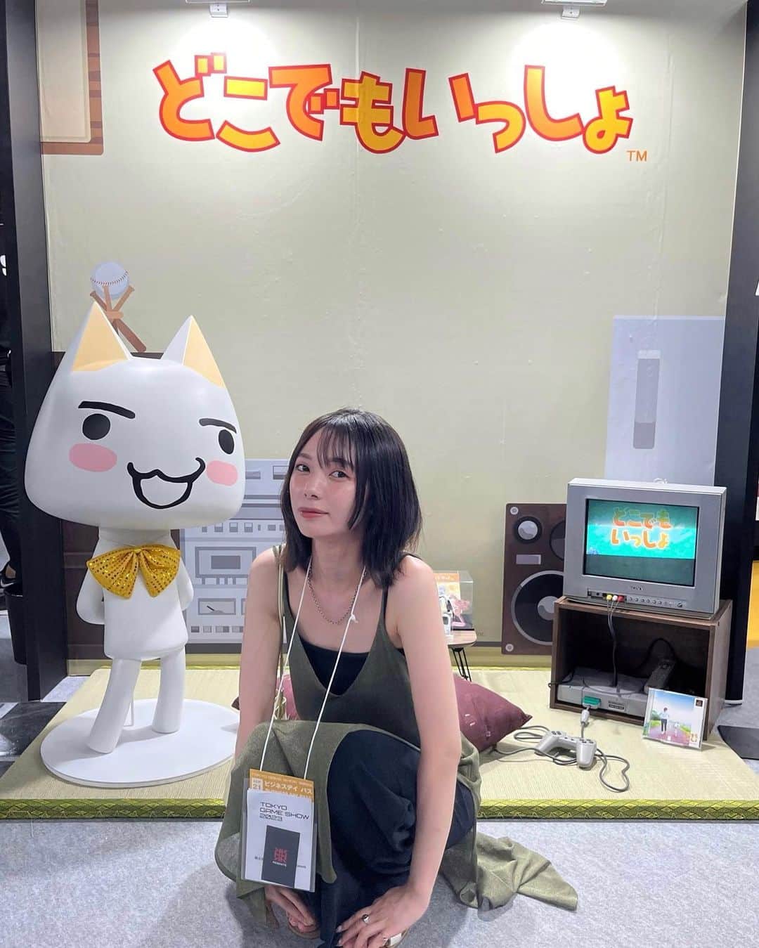 きなりのインスタグラム：「初めての #東京ゲームショウ めちゃくちゃ楽しかった🥹❤️‍🔥 #TGS2023」