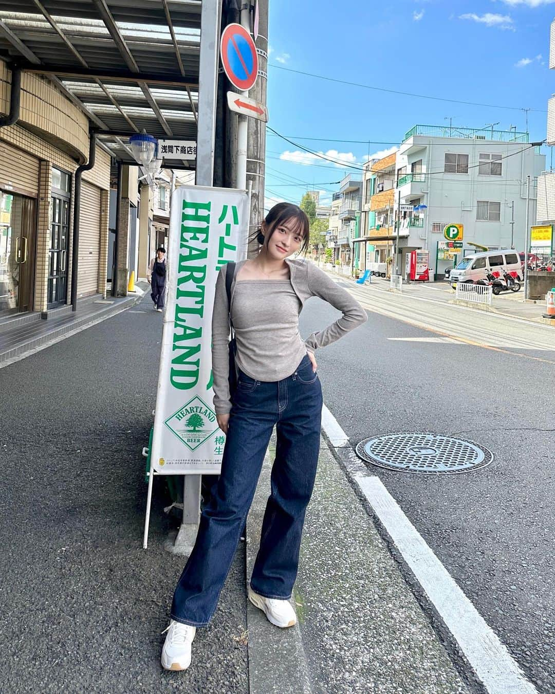 斉藤瑞季さんのインスタグラム写真 - (斉藤瑞季Instagram)「in Yokohama🎡 秋晴れサイコー！！ ようやく長袖着れた。  （珍しくカラコンしてみたから 顔の雰囲気いつもと違うかも）」9月24日 22時10分 - mii_maricoco