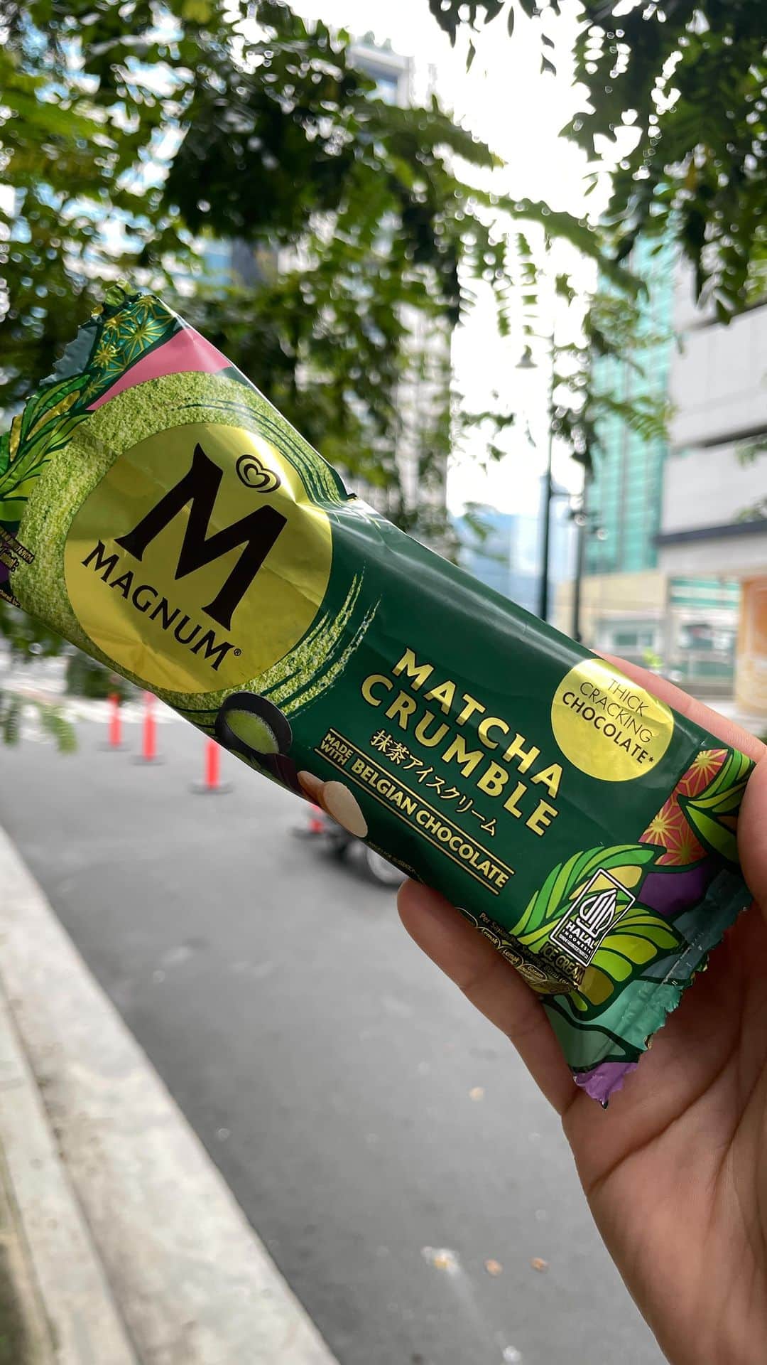 りょうくんグルメのインスタグラム：「めちゃくちゃ美味しい。 Super delicious.  #フィリピン #マニラ #フィリピン旅行 #アイス #抹茶 #matcha #manila #magnum #manilaeats #thephilippines」