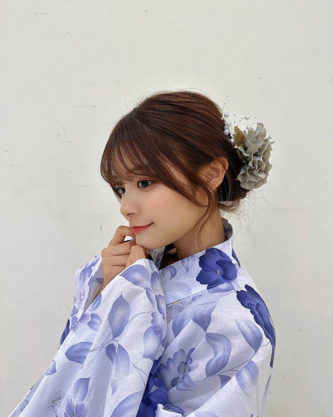 清司麗菜のインスタグラム：「今年買った浴衣やっと着れた🪻🤍  #浴衣#おしゃべり会#NGT48」