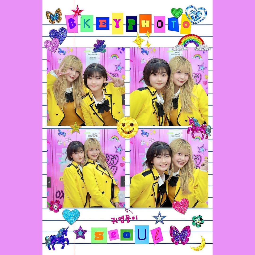 加藤愛梨さんのインスタグラム写真 - (加藤愛梨Instagram)「@bkeyphoto  ｢ビキフォト｣は韓国アイドルスクールがコンセプトフォトブース❣️衣装をレンタルと可愛い撮影スポットが盛り沢山🥰韓国でも流行ってるみたい!!何から何まで可愛かったなぁ☺️🫶🏻  あやのと放課後にお出かけ🏫🤍 一緒に韓国のアイドルスクール生になった気分で楽しかった😂🩷  ここにはヘアアイロンとドライヤーも設備されてるから、手ぶらで行っても髪型が整えられる☺️🤍  ブースにはメイク用品もあって、今大注目の韓国コスメブランドTIRTIRの商品を試すことも出来るよ！！！  　 　 📍〒169-0072 東京都新宿区大久保2-7-1 大久保フジビル1階  　 　  #PR #bkeyphoto #ビキフォト#韓国プリクラ #bkeyphotoseoul #bkeyidolschool #kpopschool  #プリクラ」9月24日 22時40分 - l_ovepear