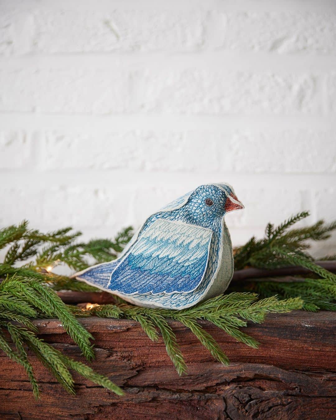 コーラル アンド タスクのインスタグラム：「It's Bluebird of Happiness Day! 💙 Bluebirds are a harbinger of happiness and our sculptural felt bluebird heralds joy and good feelings! Designed to be a special keepsake item, the Bluebird of Happiness has a pocket under each wing. Lift up the bird's wings to place a special note, small gift, or memento. #coralandtusk」