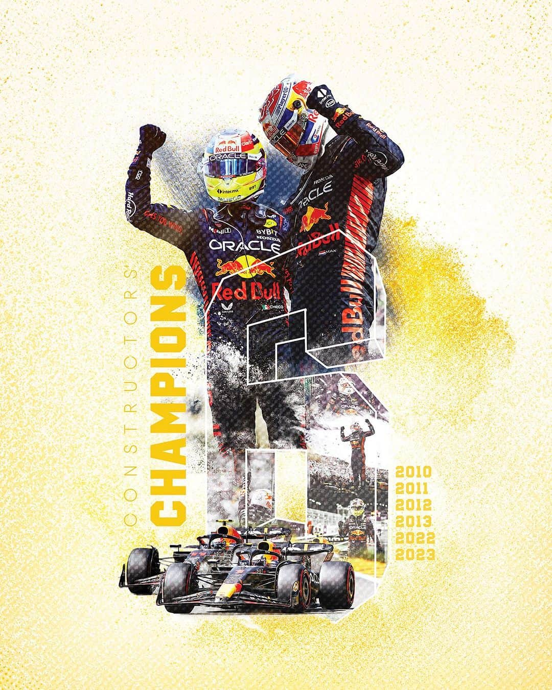 マックス・フェルスタッペンのインスタグラム：「An incredible testament to what a world-class team is capable of: BACK TO BACK CONSTRUCTORS’ CHAMPS🏆  #F1 #RedBullRacing #RedBull」