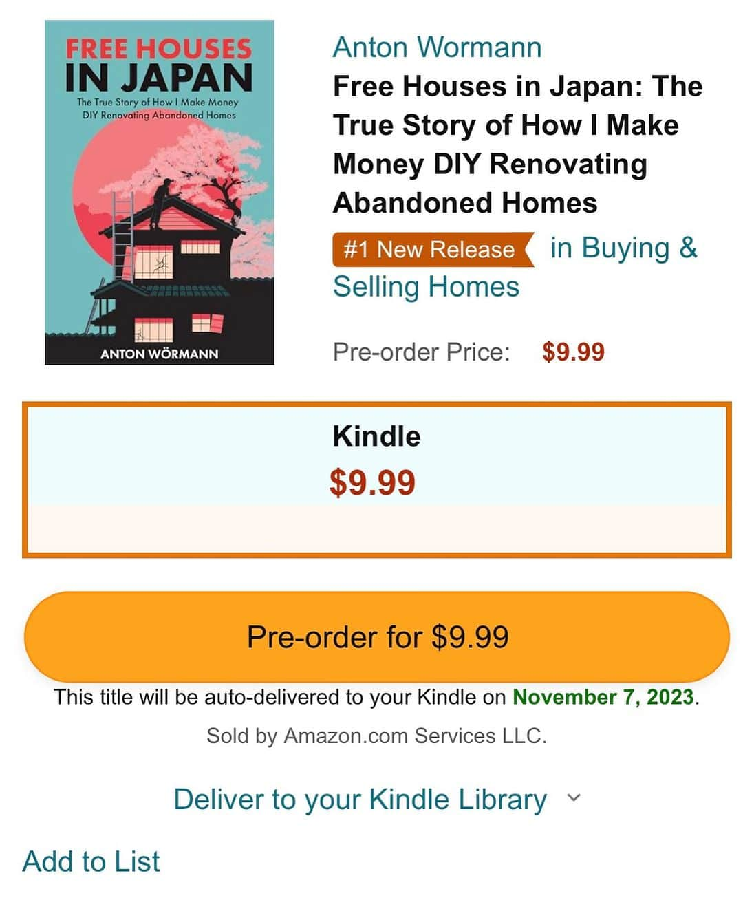 Anton Wormannさんのインスタグラム写真 - (Anton WormannInstagram)「🏡 Exciting News! 🏡  My book "Free Houses in Japan" is now available for PRE-ORDERS on Amazon! 📚✨ 🥇 Honored to be the #1 New Release in the entire category of Buying & Selling Homes! 🌟  Pre-orders are open for the e-book, and the paperback will officially launch on November 7th. 📆📖 Don't miss out! - Get your copy Now! 💡link in bio 📲💫 #FreeHousesInJapan #Japan #Renovation #Tokyo #Akiya #RealEstate #AntoninJapan #lifeinjapan」9月24日 17時55分 - antonwormann