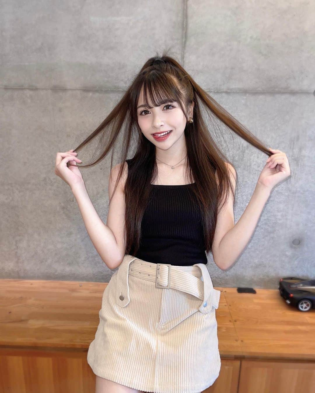 土屋惺来のインスタグラム：「⁡ 高めのハーフアップってかわいい😚💓 今日は全身 @spiralgirl_official だよっ🖤 ⁡ #Popteen #専属モデル #jc3 #中学3年生 #せらぴー #土屋惺来 #甘ぎゃる #エーライツ #エーライツ所属 #エーチームグループ」