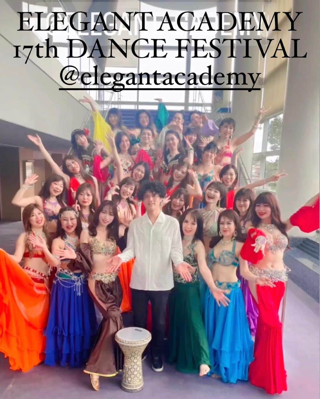 YAYOのインスタグラム：「❤︎...❤︎...❤︎...❤︎ ...❤︎...❤︎...❤︎...❤︎...❤︎...❤︎  ELEGANT ACADEMY  @elegantacademy  💎17th DANCE FESTIVAL💎 September.23 / 2023 @ SAYAKA hall  観に来て下さいましたお客様、 エレガントアカデミースタッフの皆様、 舞台関係者の皆様、素晴らしい1日をありがとうございました. そしてHimika先生、響先生、本当にありがとうございました🥰  また皆んなと踊れて幸せでした❤︎ ダラブッカにも初挑戦！できて貴重な経験をさせていただきました🥰 和泉teamの皆んなと仲良くなれたことも嬉しかった❤︎ 1次会2次会とお世話してくれたマユミちゃん❤︎本当にありがとう🥰  皆様これからもよろしくお願いします🥰💖  @elegantacademy  @himikabellydance  @hiiibiiikiii   #elegantacademy #himikaorientaldance  #hibikidarbuka  #エレガントアカデミー発表会 #さやかホールイベント #エレガントアカデミーベリーダンス #ダラブッカ響先生 #ベリーダンス大阪 #ヒミカオリエンタルダンス」