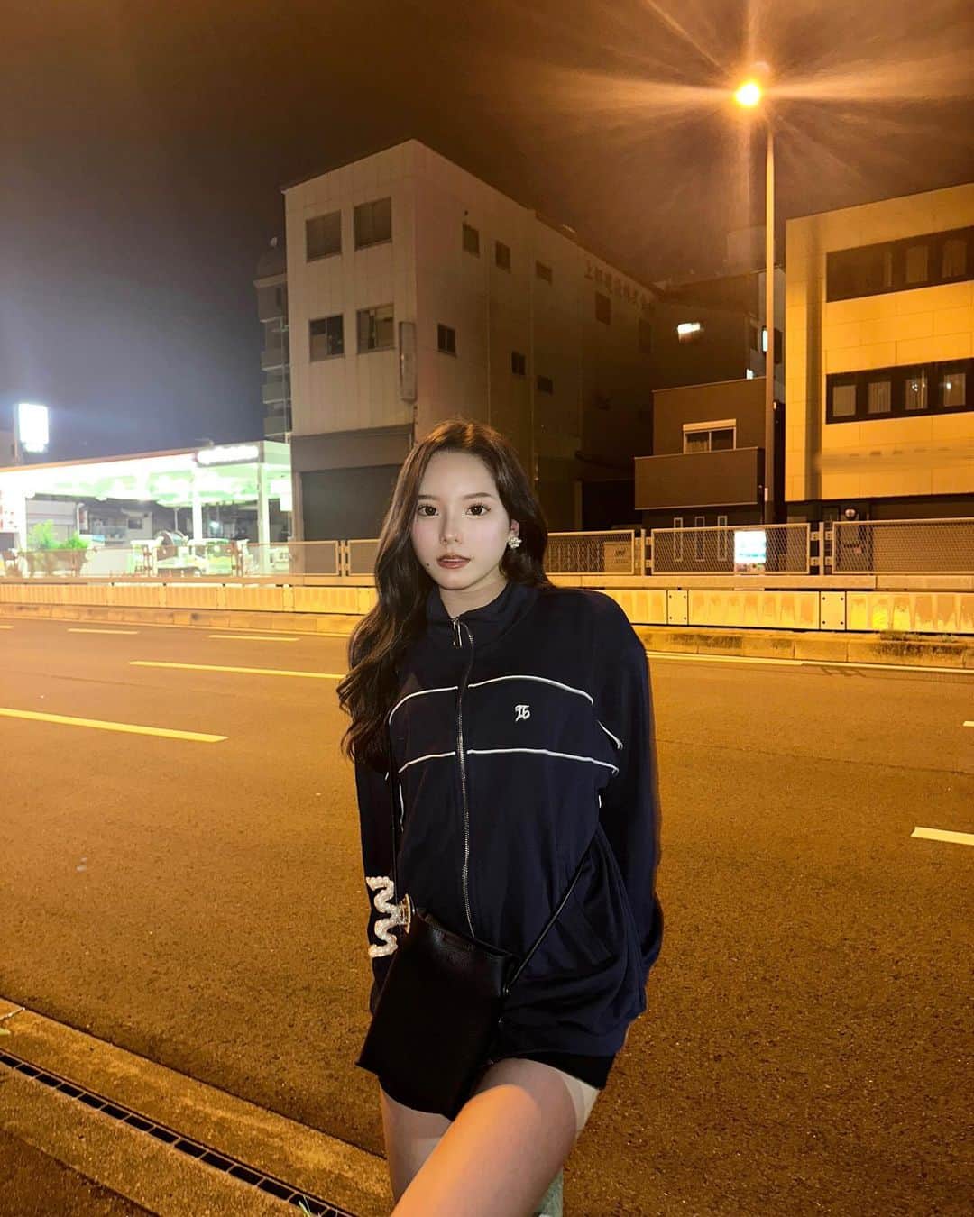 原田美優のインスタグラム：「最近夜寒いから長袖😮‍💨」
