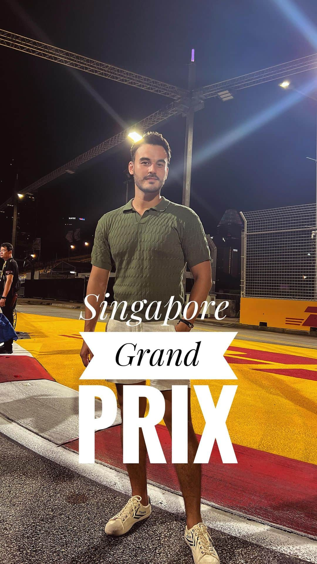 Kam Wai Suenのインスタグラム：「Watch what happened a week ago @f1nightrace 🇸🇬 Let me know if you watched this intense race 🏎️🏁 and who were you rooting for 🥇  #formule1 #f1 #singaporegrandprix #singapore」