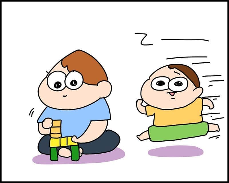 のインスタグラム：「#アンパンマン  #アンパンチ  #兄弟  #育児漫画  #男の子  #兄弟喧嘩」