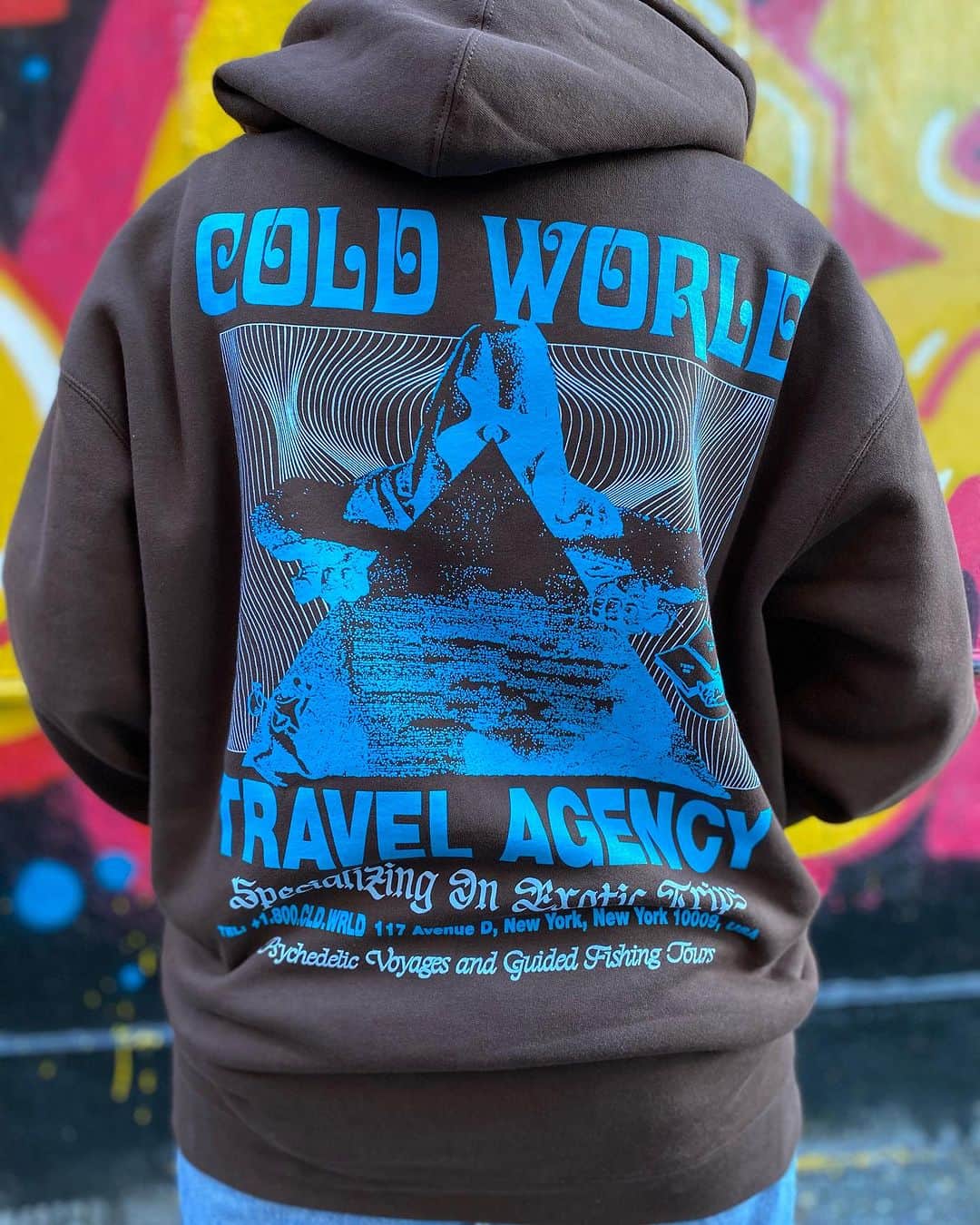 GROW AROUNDのインスタグラム：「#growaroundnewarrivals 🥶 CORLD WORLDからフーディーが入りました！！  グラフィックは勿論のこと、様々なジャンルでマルチに活躍するイラストレーター"RHEK"が手掛ける「COLD WORLD FROZEN GOODS」USでは、BODEGA等でも取り扱いがありカルチャーに精通したデザインは、必見です🔥  フロントに刺繍・バックにシルクスクリーンプリントを施したプルオーバーフーディー。10オンスのボディーになっています！🙌  WEB UP完了してます🗽」