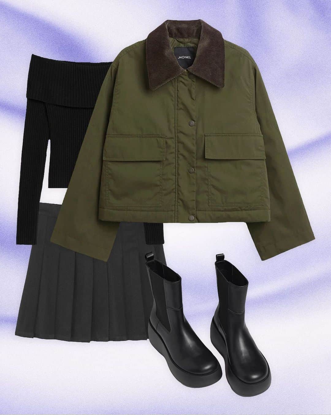 モンキのインスタグラム：「Oh this? A flawless fall ensemble.」