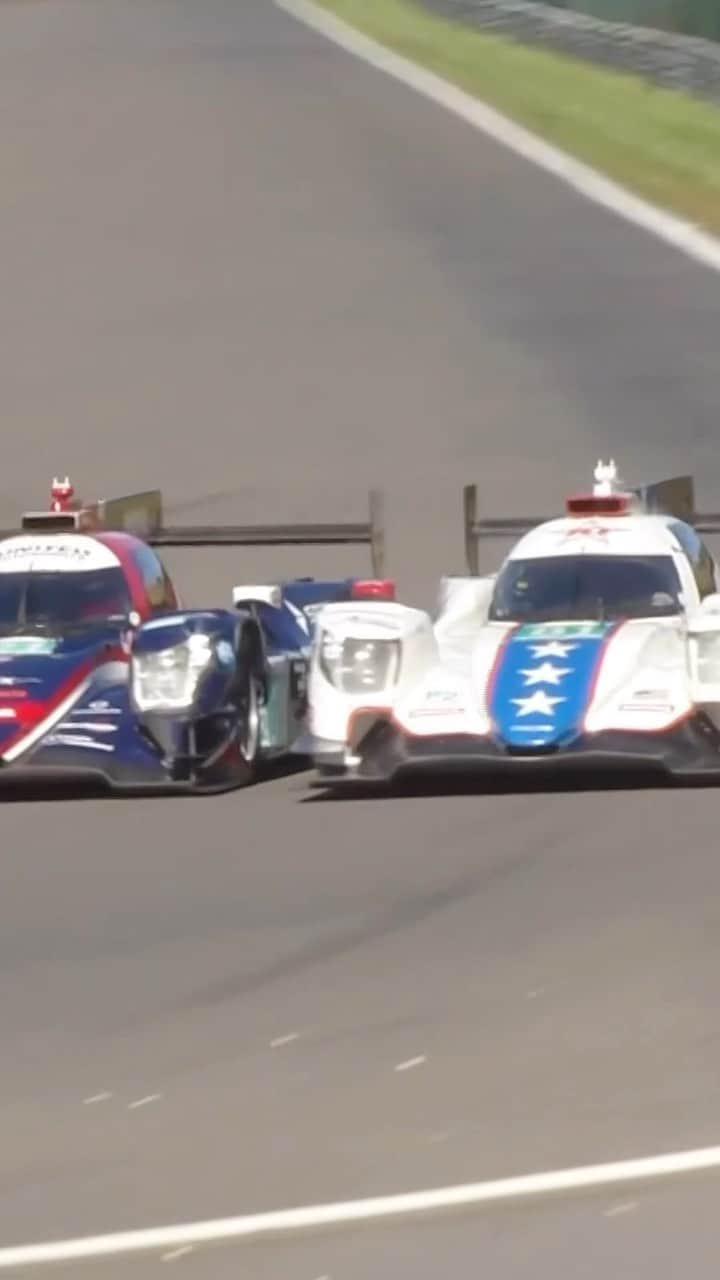 ファン・パブロ・モントーヤのインスタグラム：「Juan Pablo Montoya with authority. 👊🏻  A cracking overtake from the @dragonspeed_official Colombian driver.   #ELMS #4HSpa @jpmonty2」