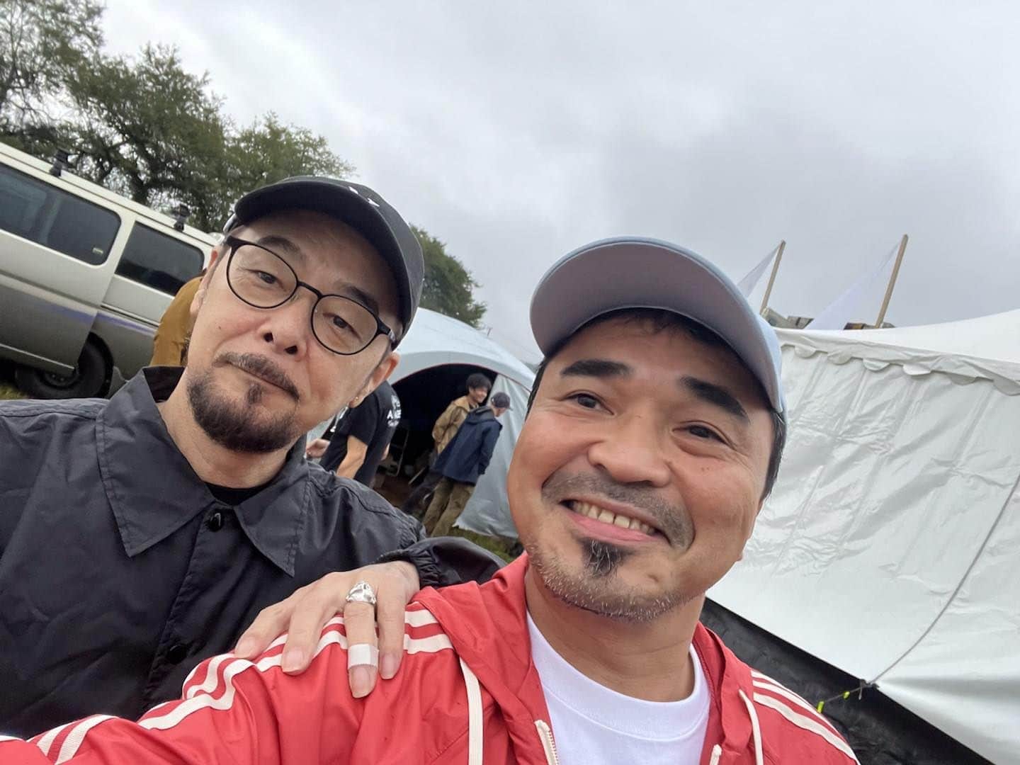 石野卓球のインスタグラム：「with DJ KRUSH」