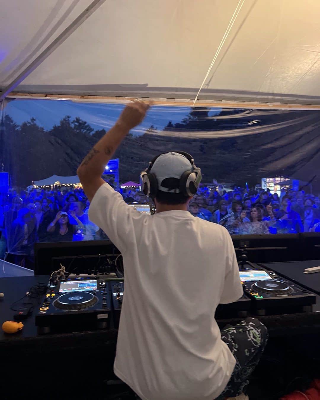 石野卓球のインスタグラム：「@CapsuleFestival Yamanakako」
