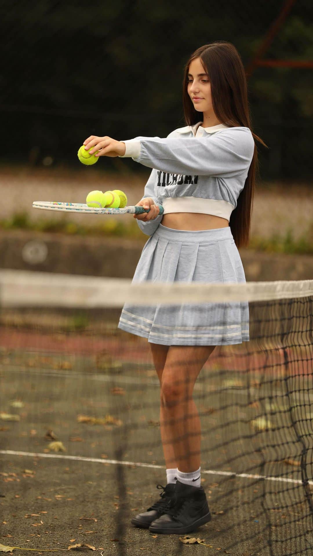 Laertaのインスタグラム：「I let my racket do the talking   🤍🎾👟 #sport #lovesport #sportielifestyle #tennis #tenniscourt #tennislove」