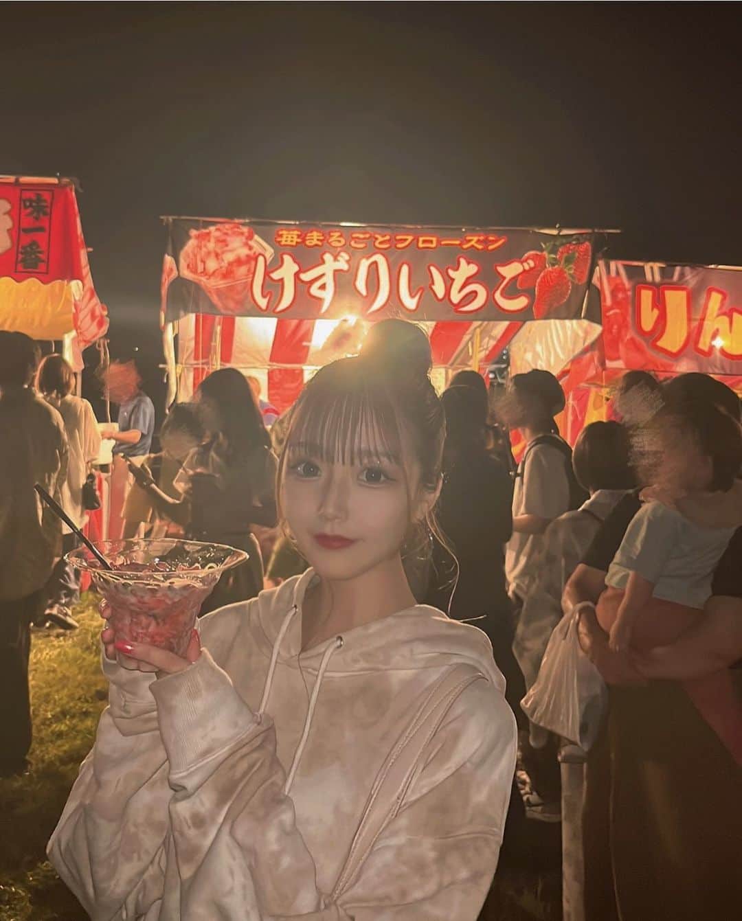 虹川葵のインスタグラム：「・ 花火大会🎆」