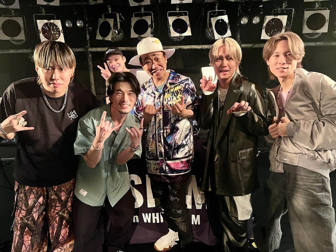 GASHIMA のインスタグラム：「ガシマ祭 Tour 2023 愛知公演 ブチ上がりでした🔥🔥🔥🔥  SEAMO塾長、Miiakiis、 ジャミリー、JAMILY、そして、シモリー🤝 ありがとうございました🙏  次はファイナル！東京！ 最後まで最高のツアーにしよう！  #SEAMO #Miiakiis #GASHIMA #ガシマ祭」