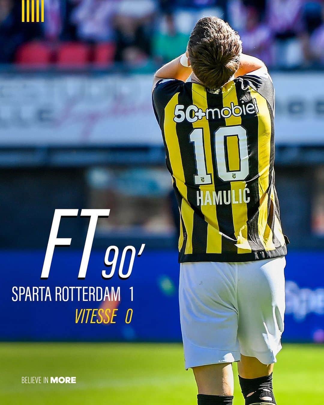 フィテッセさんのインスタグラム写真 - (フィテッセInstagram)「Verlies op Het Kasteel 🥲  FT | 1-0  #Vitesse #spaVIT」9月24日 21時19分 - mijnvitesse