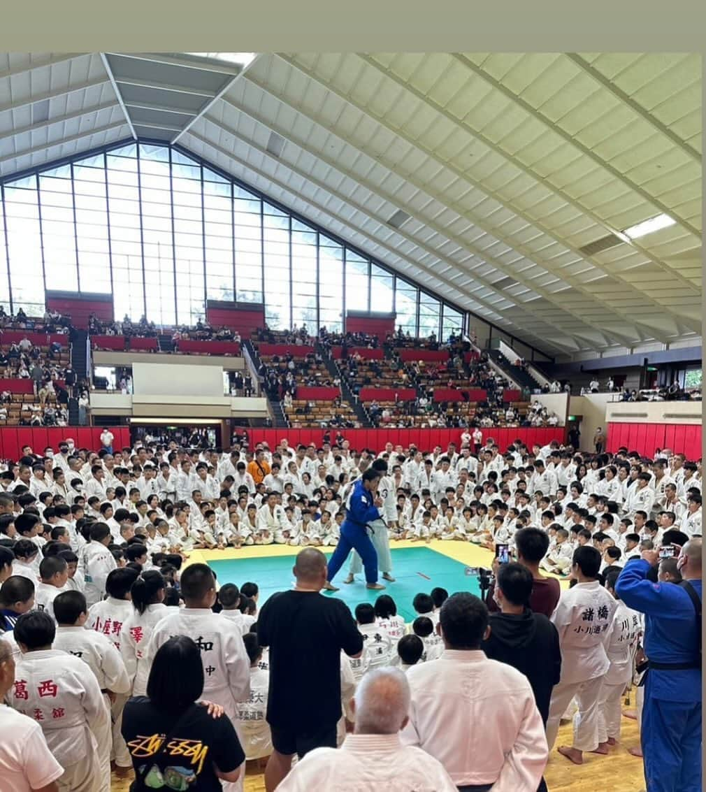 羽賀龍之介さんのインスタグラム写真 - (羽賀龍之介Instagram)「700人を前にしての柔道教室」9月24日 21時22分 - ryunosukehaga