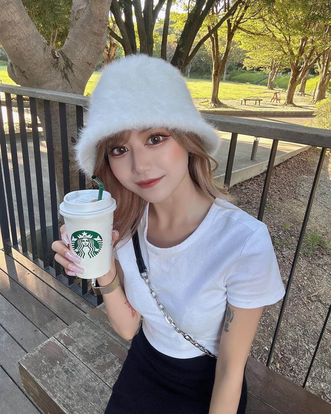 Rinoのインスタグラム：「あざとめ女子に憧れてるのに言葉遣いが汚いので治したいと思います^_^;」