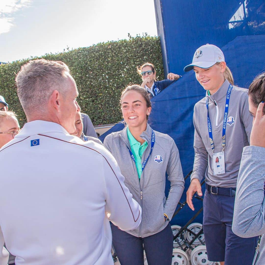 ルーク・ドナルドさんのインスタグラム写真 - (ルーク・ドナルドInstagram)「Meeting Captain Luke 🫡  #JrRyderCup」9月24日 21時44分 - lukedonald