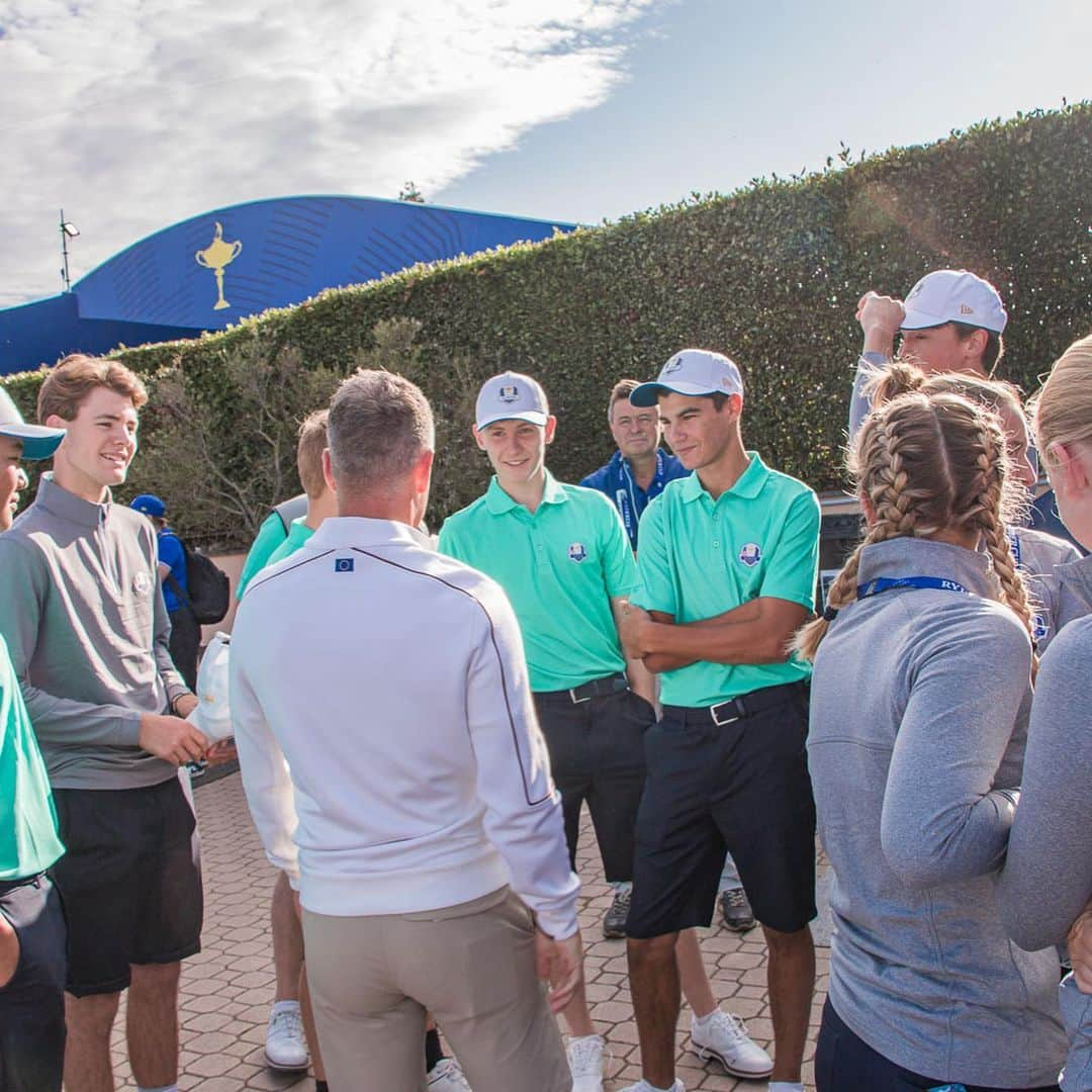 ルーク・ドナルドさんのインスタグラム写真 - (ルーク・ドナルドInstagram)「Meeting Captain Luke 🫡  #JrRyderCup」9月24日 21時44分 - lukedonald