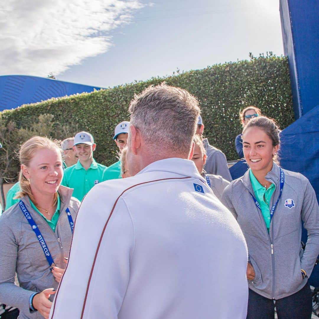 ルーク・ドナルドさんのインスタグラム写真 - (ルーク・ドナルドInstagram)「Meeting Captain Luke 🫡  #JrRyderCup」9月24日 21時44分 - lukedonald