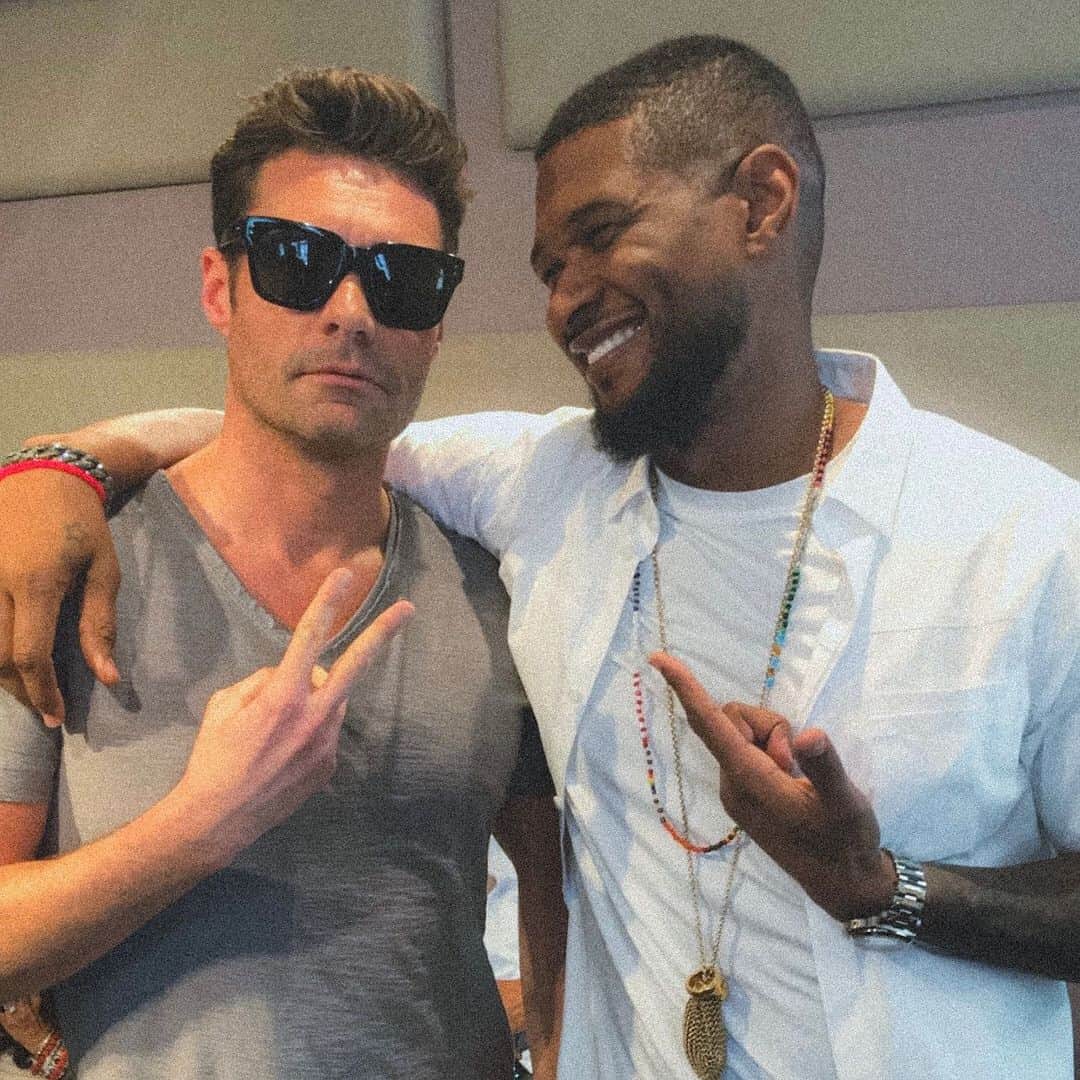 ライアン・シークレストのインスタグラム：「Congratulations @usher, can’t wait to watch you perform at the Super Bowl. And the answer is yes, I’d be happy to join you on stage as a backup dancer」