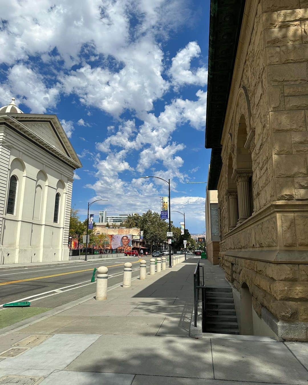 kiyomi medeirosのインスタグラム：「San Joseこの辺りは本当にartが沢山で素敵な街だった🩵🩵🩵」
