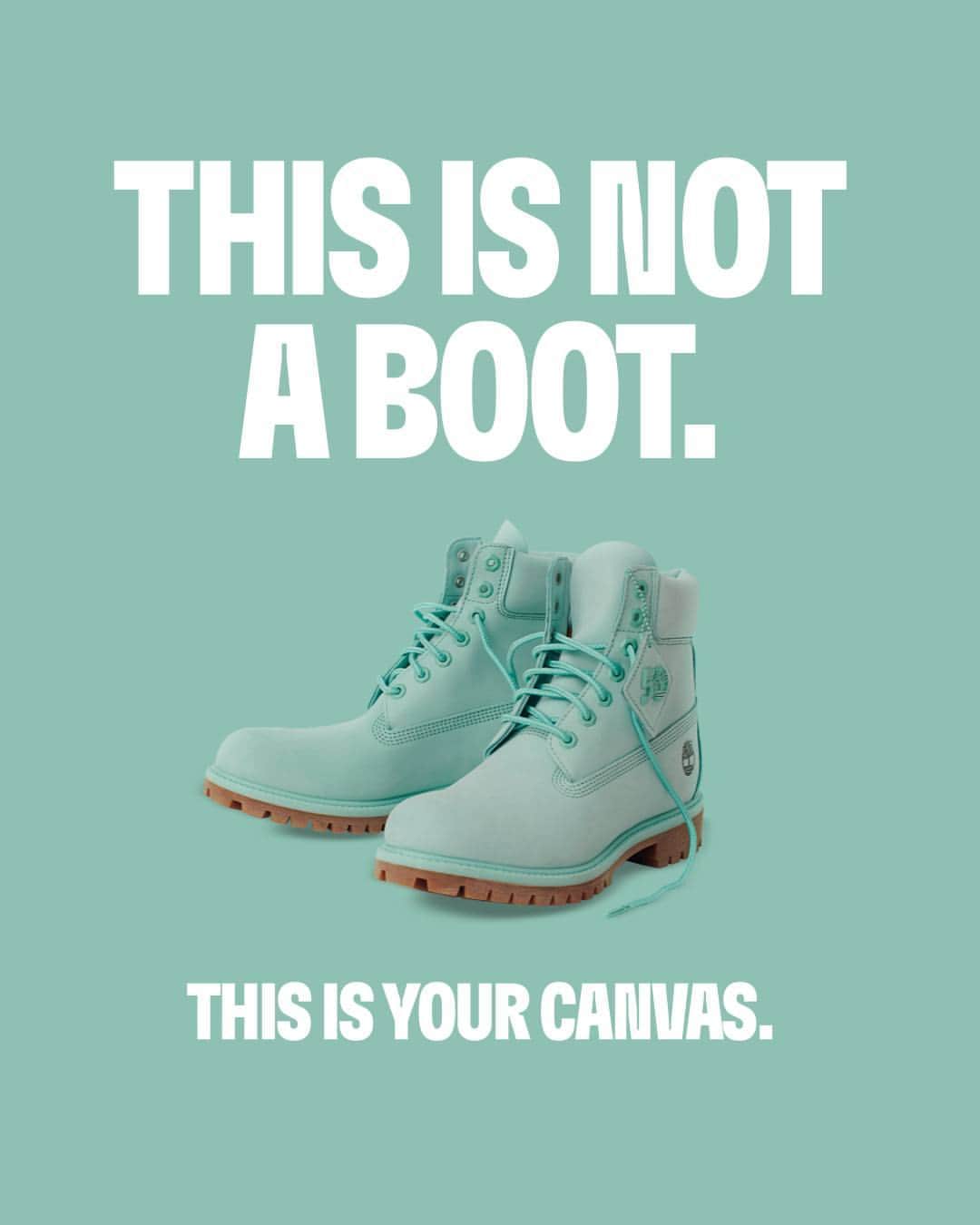 ティンバーランドのインスタグラム：「This is Not a Boot. This is a canvas.   Inspired by the boot that started it all, from light green to light grey, light up your adventurous spirit with the Timberland® 50th Edition Premium Boot. 🎨🔥  Available 9.27 🤝  #TIMBERLAND50 #BUILTFORTHEBOLD」