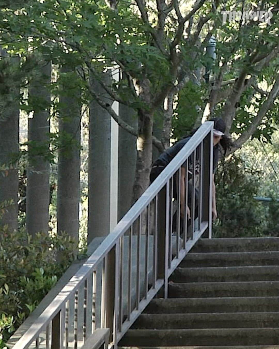 スラッシャーのインスタグラム：「🏆 11 years ago today @davidgonzalez POSSESSED TO SKATE premiered online and this ender at McAteer High in SF broke our website.」