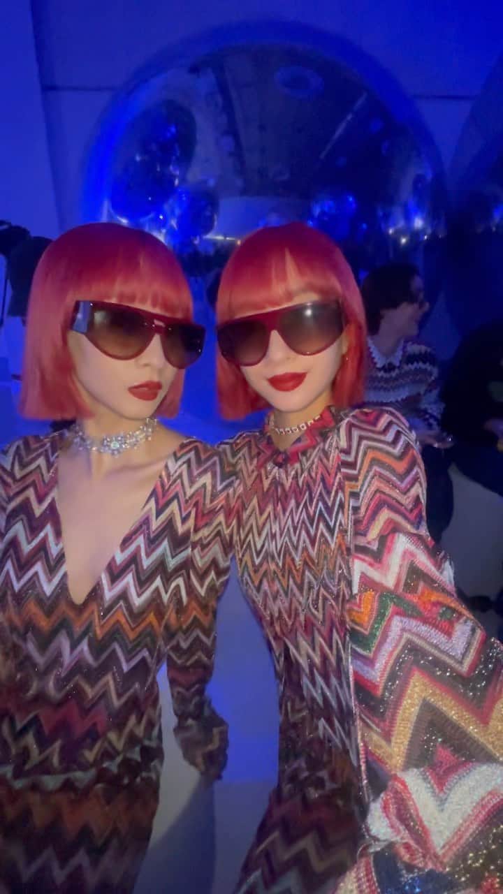 AMIのインスタグラム：「@missoni 🤍🩷💛🩵  #mfw」