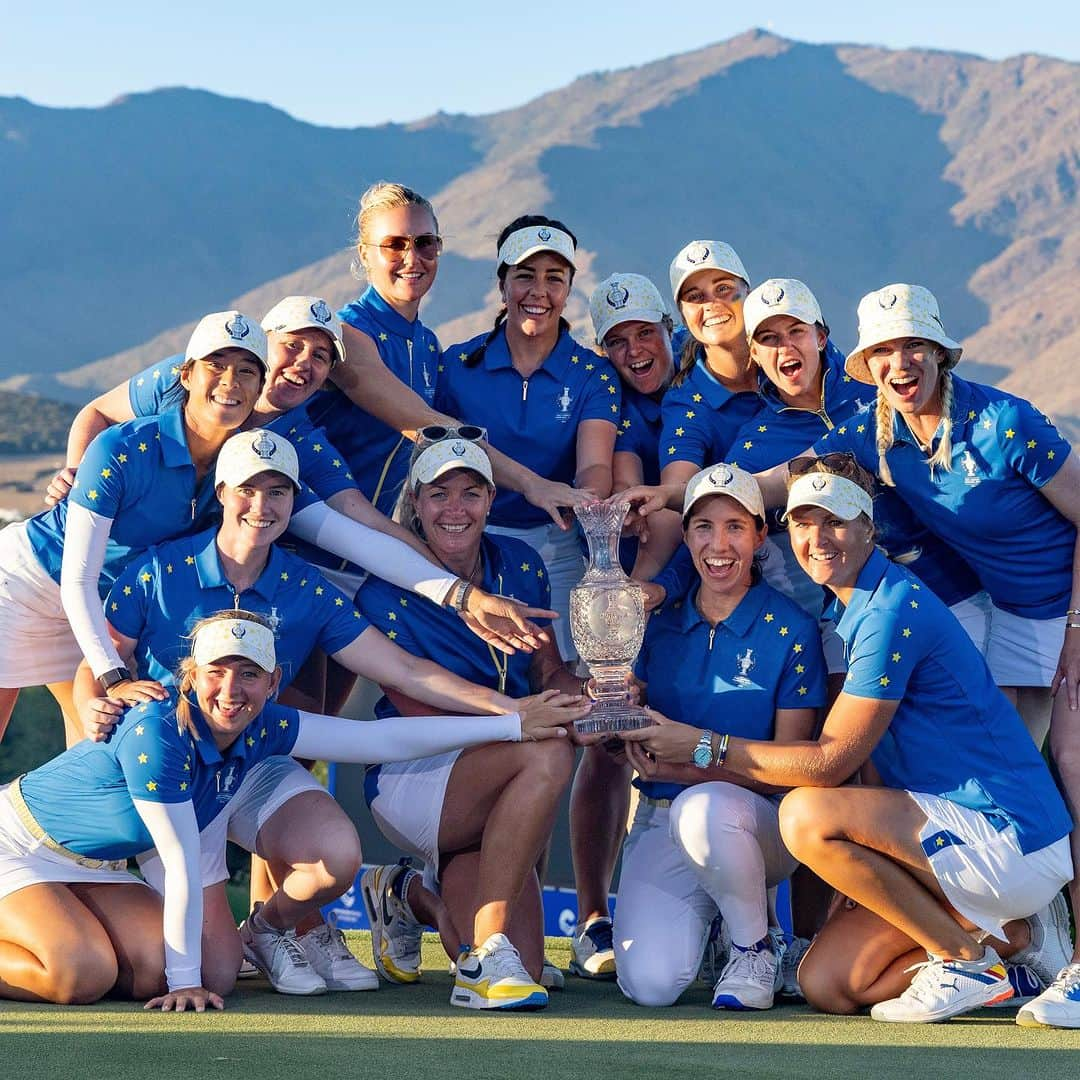 スーザン・ペターセンのインスタグラム：「🇪🇺🏆🇪🇺  #TeamEurope | #SolheimCup」